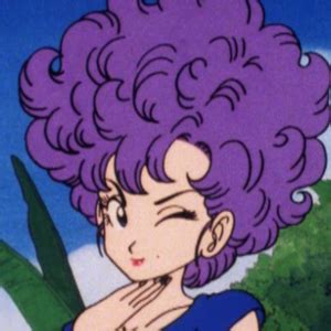 dbz arale|dragon ball purple hair girl.